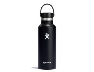Hydroflask 18 oz Standard Mouth Bottle with Flex Cap- Black