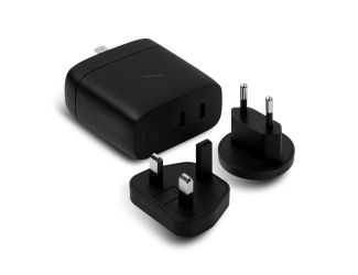 Fast Gan PD 67W Charger w/ 2 USB-C Ports Black