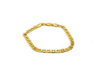18K Gold Plated 8" Marina Link Bracelet