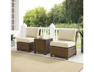 Bradenton 3Pc Outdoor Wicker Chair Set