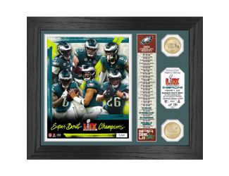 Philadelphia Eagles Super Bowl LIX Champions Banner Photo Mint