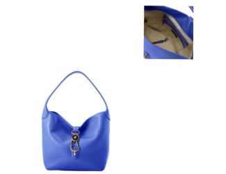 Lucca Leather Logo Lock Hobo