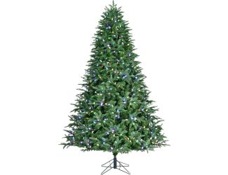 7.5-ft. Jingle Pine Artificial Christmas Tree with Multicolor LED Lights and Remote Control