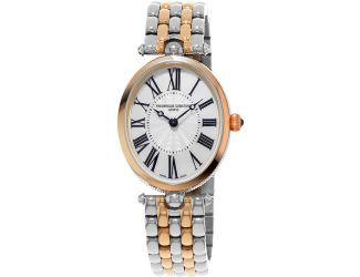 Ladies FC Classic Quartz Two-Tone Stainless Steel Bracelet watch, Silver-Tone dial