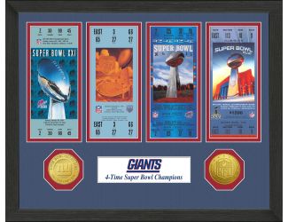 New York Giants Super Bowl Championship Ticket Collection