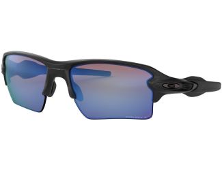 Flak 2.0 XL Sunglasses - Matte Black/Prizm Deep Water Polarized