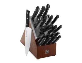 Dynamic 20pc Self-Sharpening Knife Block Set Black Matte