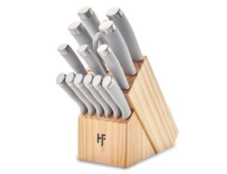Epicure 15pc Knife Block Set Cool Gray