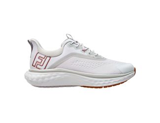 FootJoy Quantum Women's Spikeless Golf Shoes - White/White/Tan/9 Medium