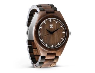 Hex  Walnut & Dark Sandalwood Wooden Watch