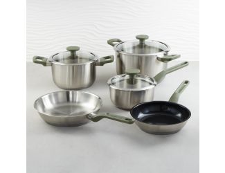 Leo Bolt 8pc Recycled SS Cookware Set