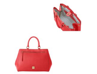 Saffiano Zip Satchel