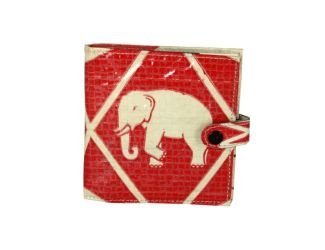 Recycled "Elephant" Cement Bag" Square Wallet