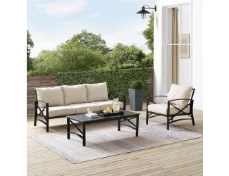 Kaplan 3Pc Outdoor Sofa Set