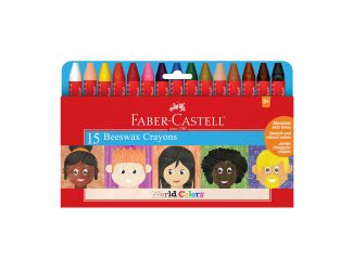 15ct World Colors Beeswax Crayons