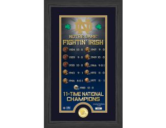University of Notre Dame Legacy Supreme Bronze Coin Panoramic Photo Mint