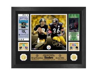 Bradshaw &  Bettis Steelers Super Bowl Traditions Photo Mint
