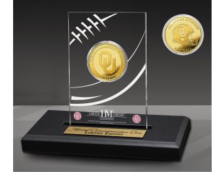 University of Oklahoma Sooners Gold Coin in AcrylicDisplay