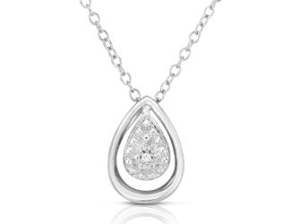 Diamond Tear Drop Necklace