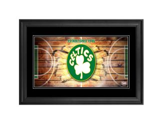 10" x 18" Hardwood Classics Panoramic Framed Photograph - Boston Celtics