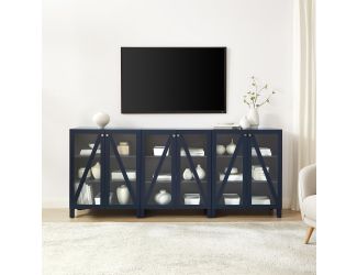 Cassai 3Pc Media Storage Cabinet Set