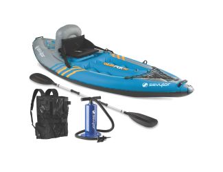 QuikPak 1 Person Sit-On-Top Kayak w/ Pump/Paddle