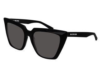 Women's Squared Cat Eye Sunglasses - Black