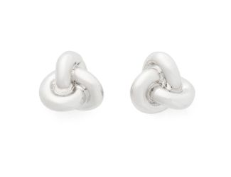 Double Knot Studs - Silver