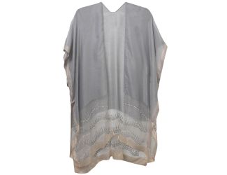 Two Tone Kimono with Pearls And Stones