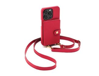 Doria - Silverlake Vegan Leather Wallet Crossbody Case for Apple iPhone 14 Pro Max / 13 Pro Max