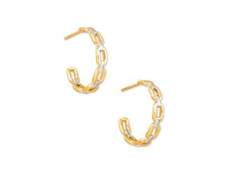 Wren Hoop Earrings in Mixed Metal
