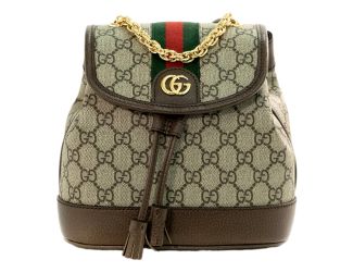 Gucci Ophidia GG Supreme Mini Leather Canvas Backpack