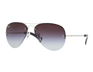 Semi-Rimless Aviator Sunglasses