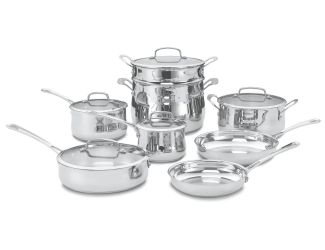 Contour Stainless Steel Cookware Set - 13pc