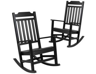 2pc Set of Winston Rocking Chairs: Black