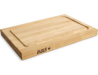 BBQ Reversible Cutting Board with Groove, 18'' x 12'' x 1.5''