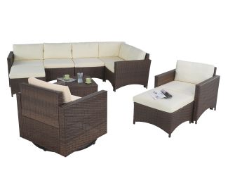 Studio Shine - Sectional Sofa, Arm Chair, Ottoman, Swivel Chair & Coffee Table