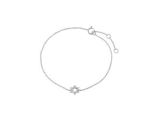 Diamond Pave Star Of David Bracelet