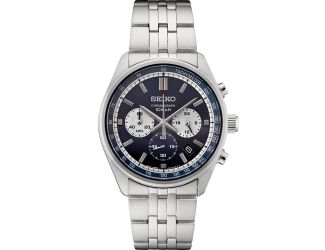 Essentials SS Chronograph Blue Dial