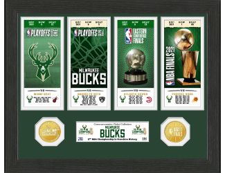Milwaukee Bucks 2021 NBA Finals Champions Ticket Collection