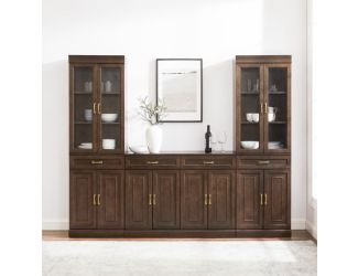Stanton 3-Piece Sideboard And Glass Door Pantry Set