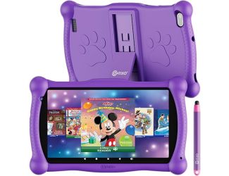 Contixo 7" Kids Tablet, Android 11 Go OS, 2GB+32GB Disney Purple1