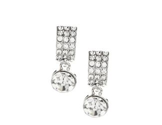 MULTI-CRYSTAL DROP EARRINGS-Clear