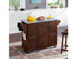 Eleanor Stainless Steel Top Kitchen Cart