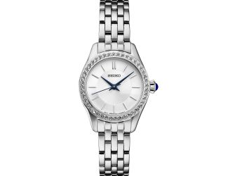Crystals SS Quartz White Dial