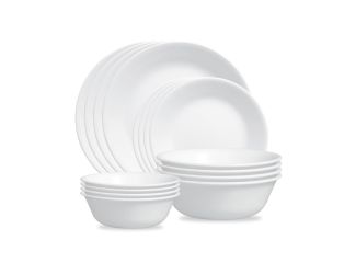 Winter Frost White 16pc Dinnerware Set