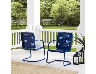 Bates 2Pc Outdoor Metal Chair Set
