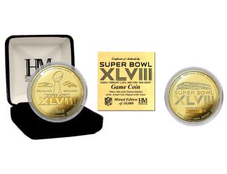 Super Bowl 48 Gold Flip Coin