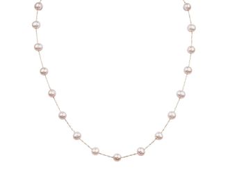 LALI Jewels 14K Rose Gold Natural Pink Fresh Water Pearl Necklace