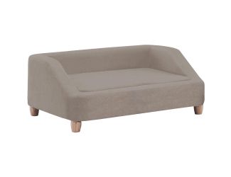 36-In. Microfiber Rectangle Pet Bed for Medium-Sized Dogs, Tan